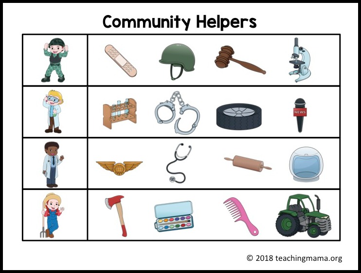 Community Helpers Clip Art Images