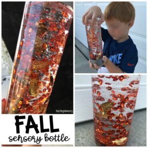 fall sensory bottle