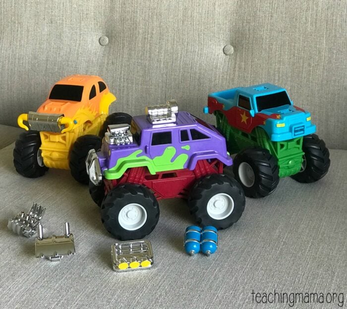 monster truck pieces - Teaching Mama