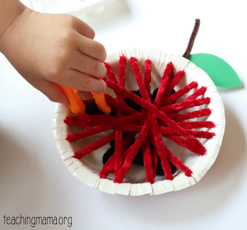 fine motor apple activity