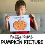 puffy paint pumpkin picture - free printable