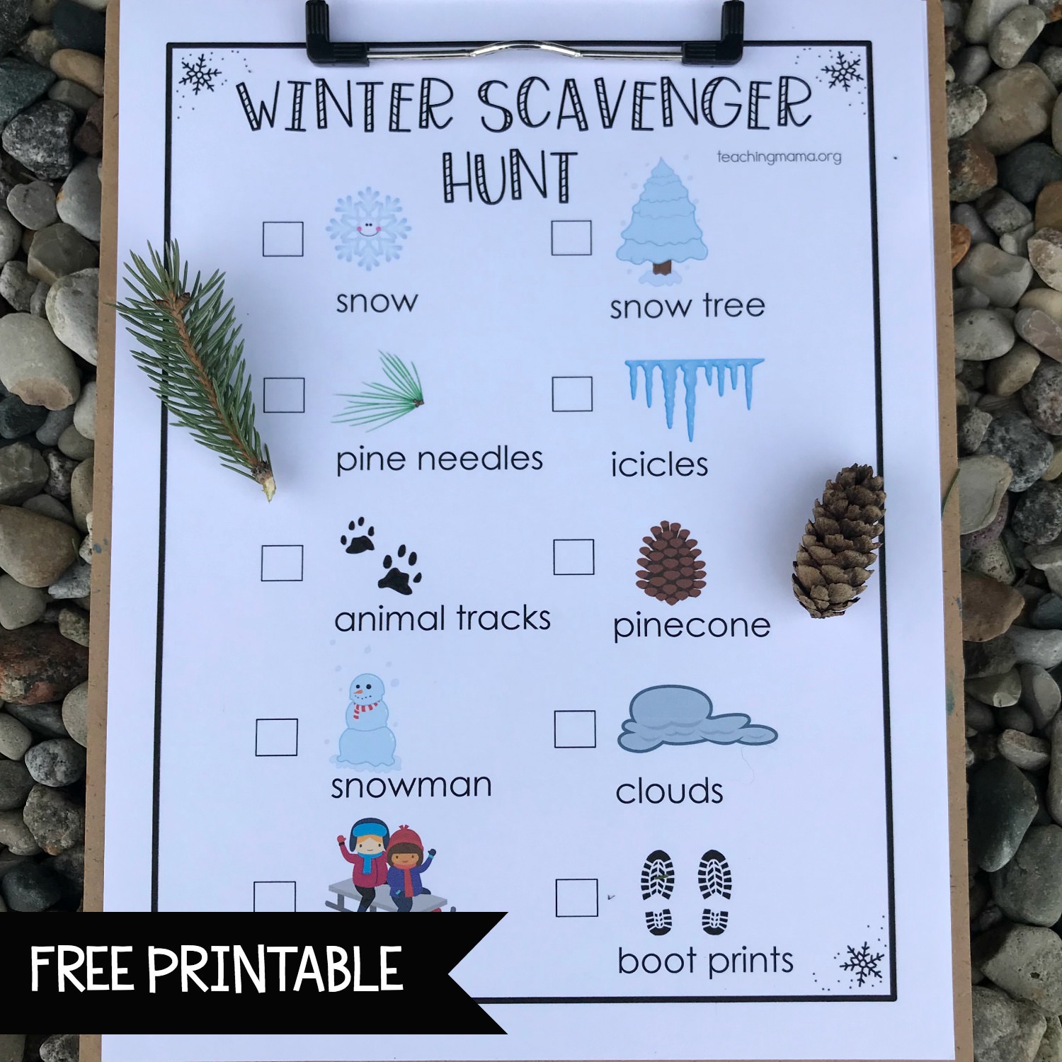 winter scavenger hunt