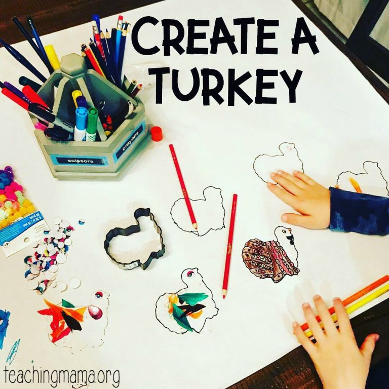 Create a Turkey – Thanksgiving Activity