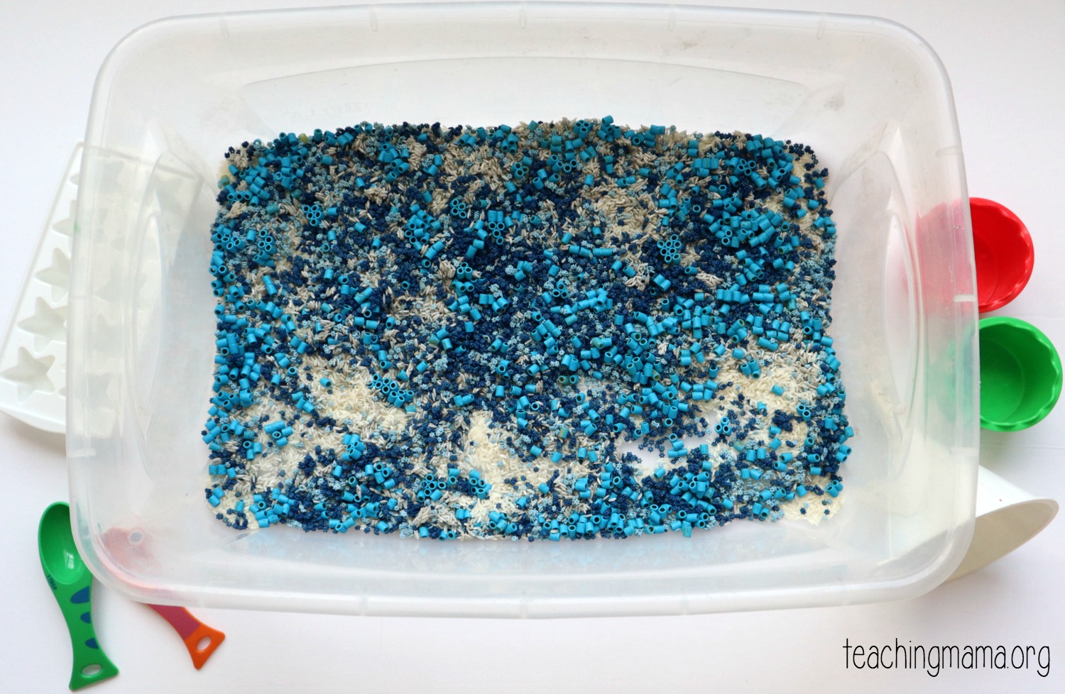 Wintry Sensory Bins for Learning - One Time Through