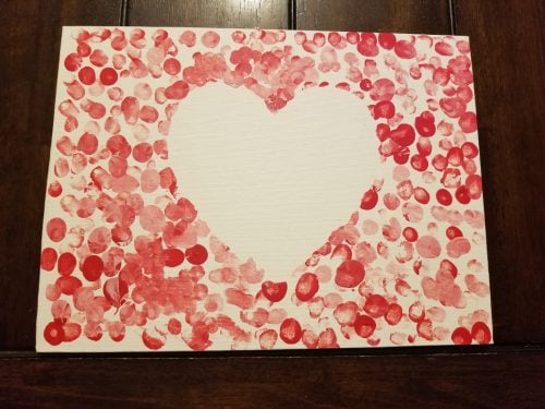 Fingerprint Valentine's Day Craft - Teaching Mama