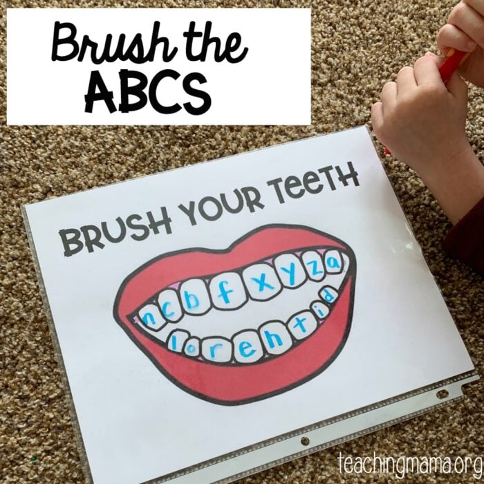 Brush the ABCs - Teaching Mama