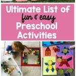 ultimate list of fun and easy preschool activities