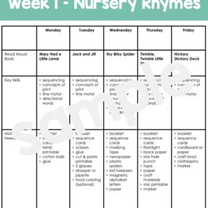 Nursery Rhyme Activities - Teaching Mama