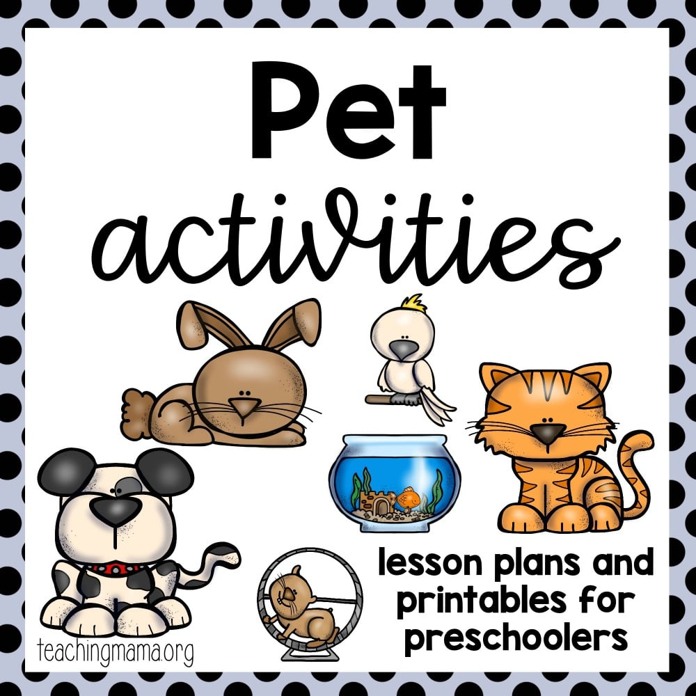 Pet Activities - Teaching Mama