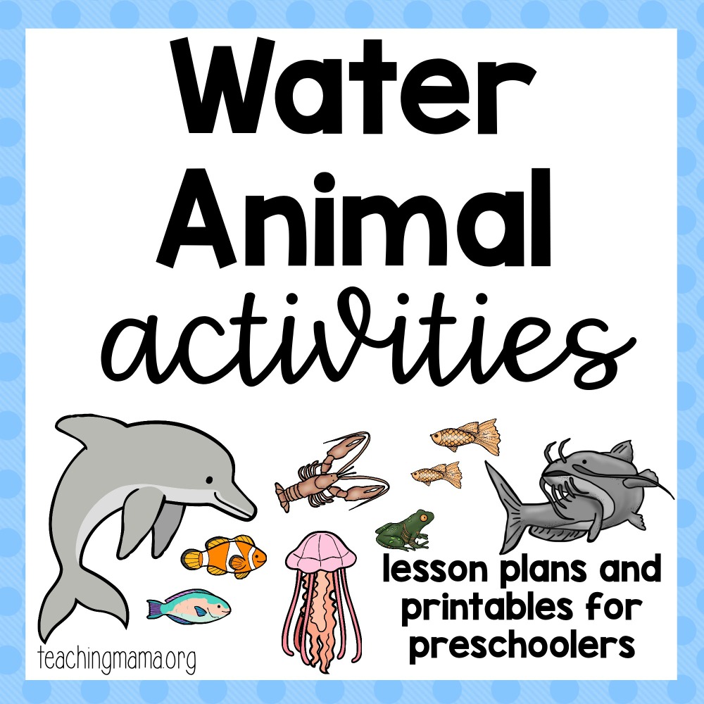 Water Animal Activities - Teaching Mama
