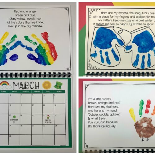 Handprint Calendar - Teaching Mama