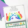 rainbow handprint calendar