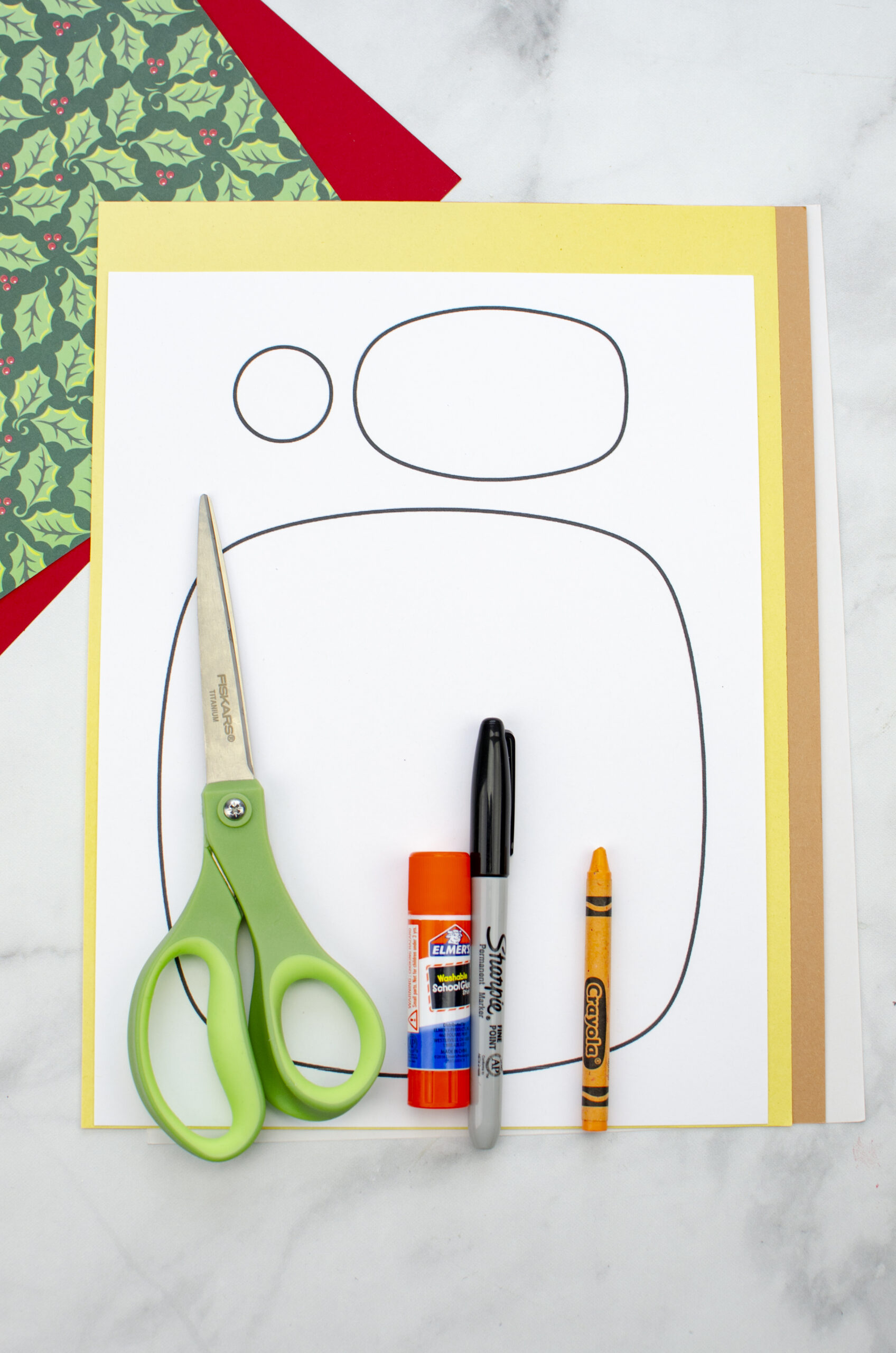 Torn Paper Manger Craft - Teaching Mama