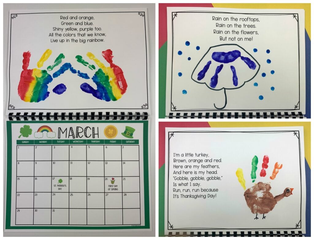 Handprint Calendar Gift Idea Teaching Mama