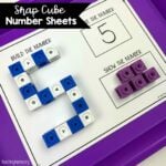 Snap Cube Number Sheets