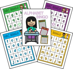 lowercase alphabet bingo - free printable
