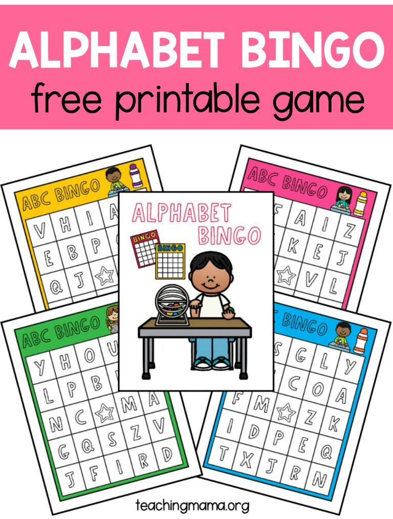 Alphabet Bingo Game - Teaching Mama