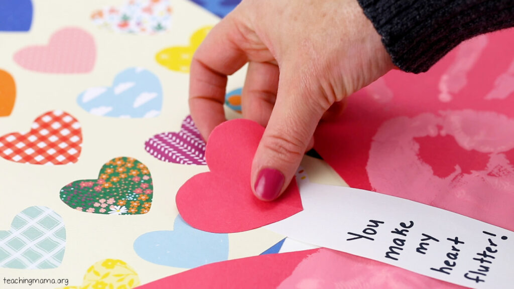 Valentine handprint craft