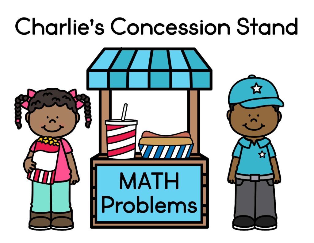 concession stand theme math problems for 2nd graders