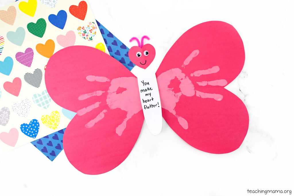 Valentine handprint project