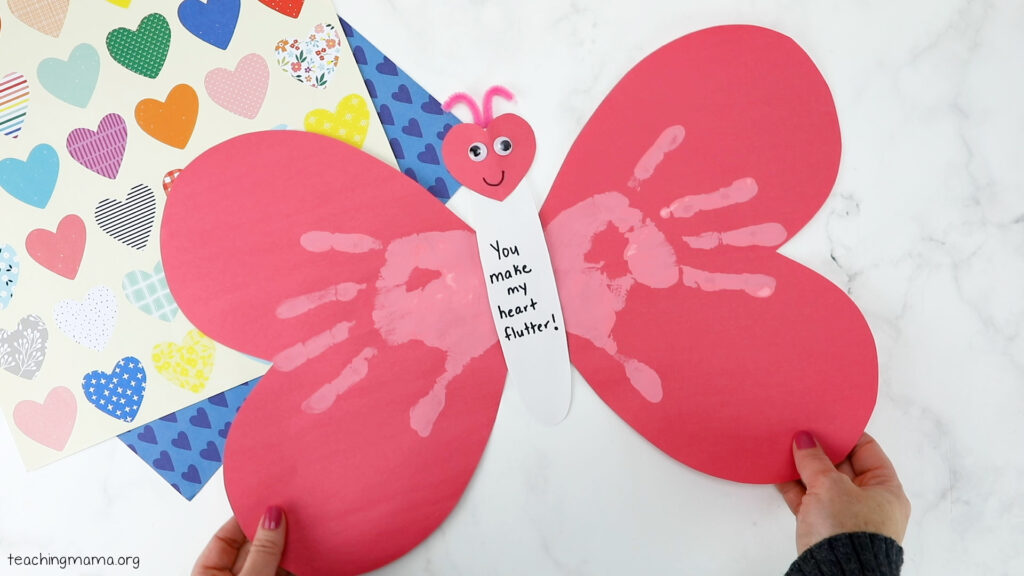 valentine handprint craft for kids
