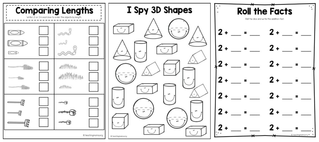 first grade at home math packet teaching mama