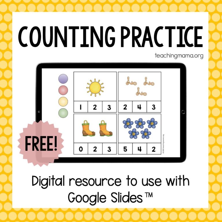 Digital Counting Activities Using Google Slides™ and Seesaw