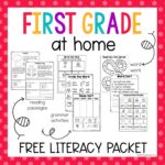 First Grade At Home Literacy Packet