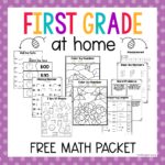 First Grade At Home Math Packet
