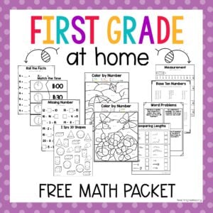 first grade math packet