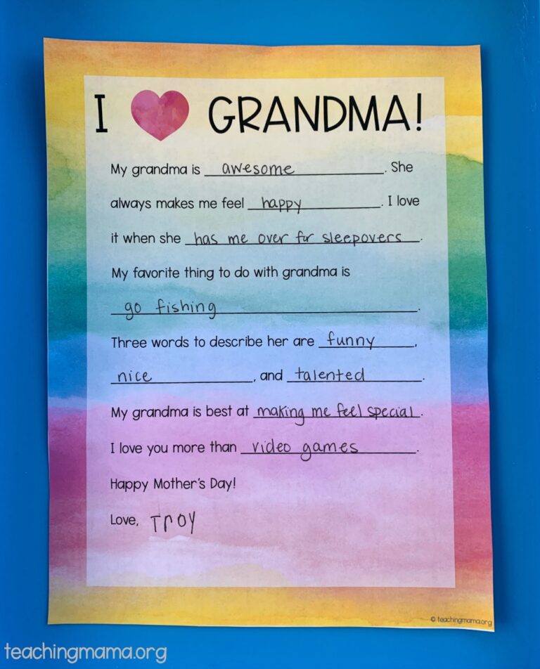 Mother's Day Letter Template