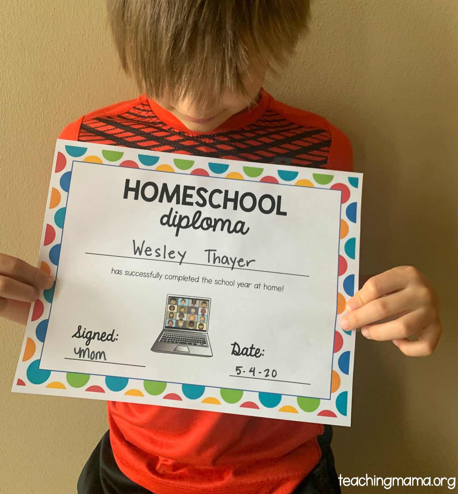 homeschool diploma printable