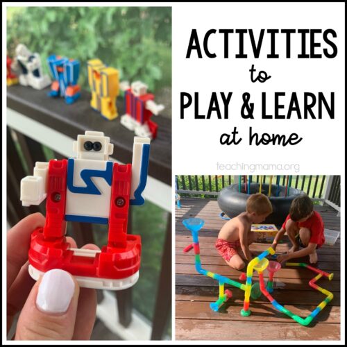 Activities to Play and Learn at Home - Teaching Mama