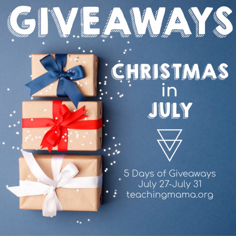Christmas in July – Giveaways!