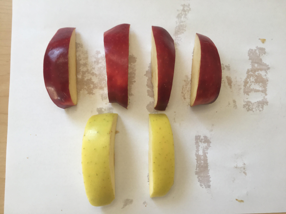 apple slices for subtraction