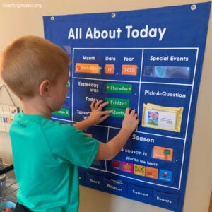 all about today pocket chart from Lakeshore Learning