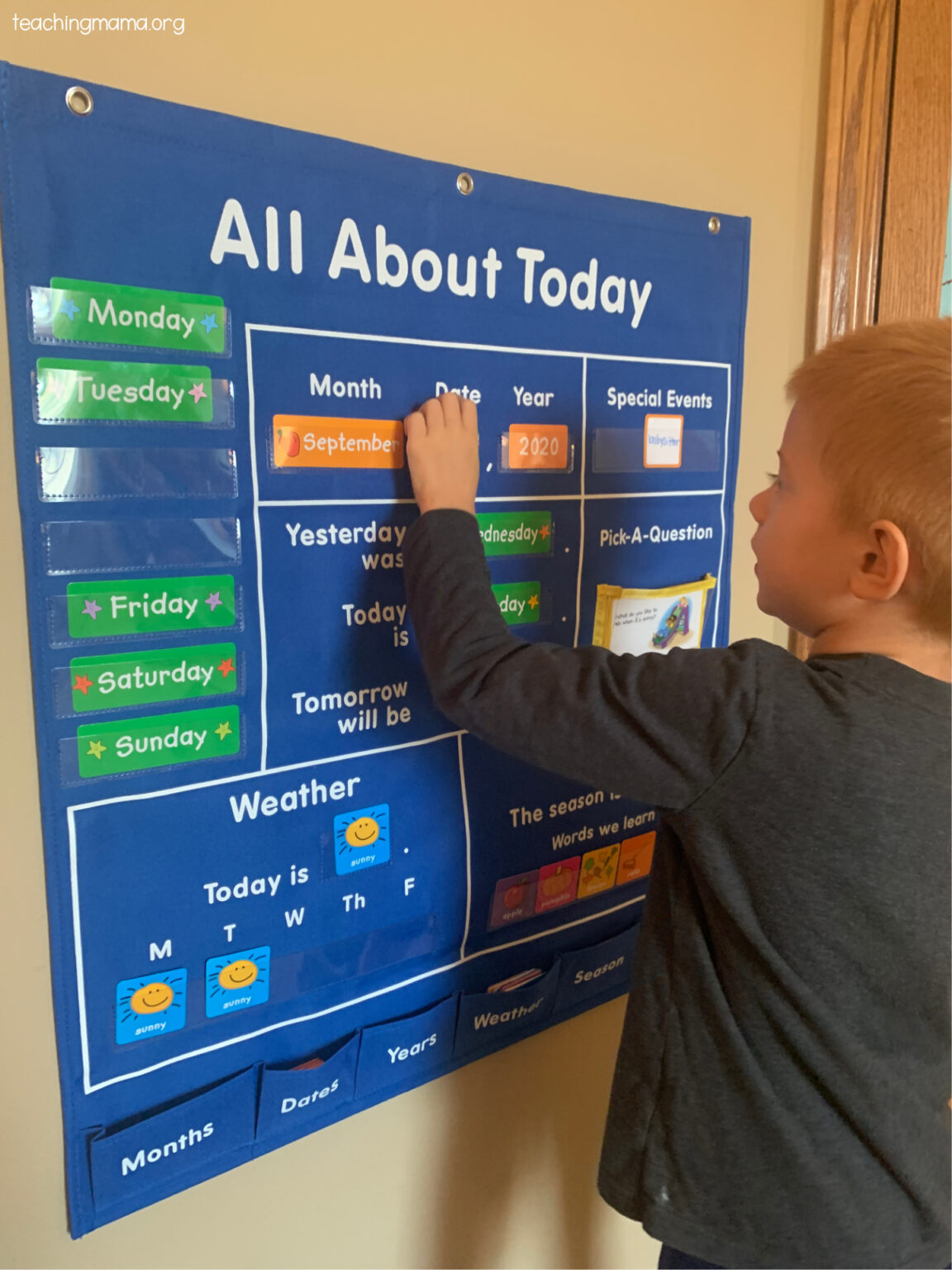 lakeshore all about today chart - Teaching Mama