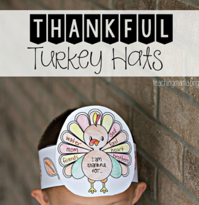 thankful turkey hats