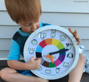 preschool clock from preschool collective