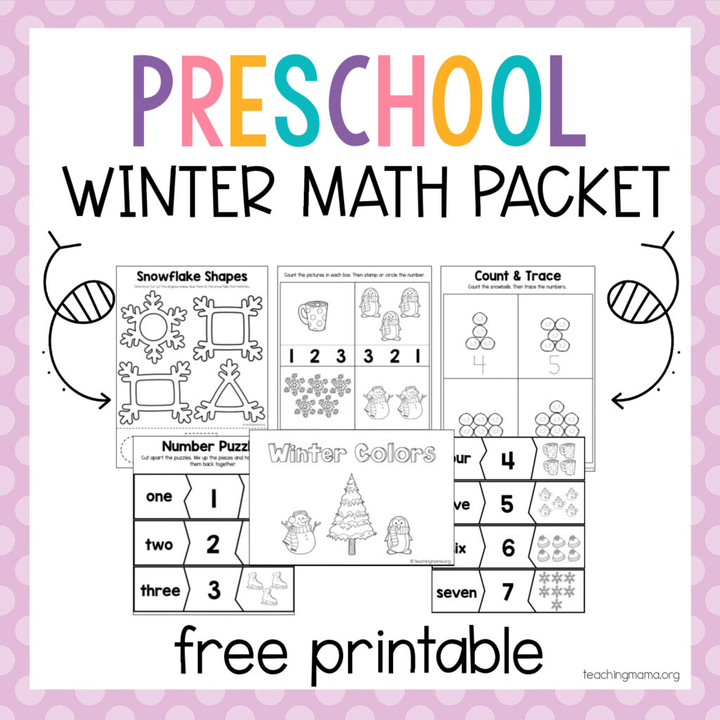 Winter Math Preschool