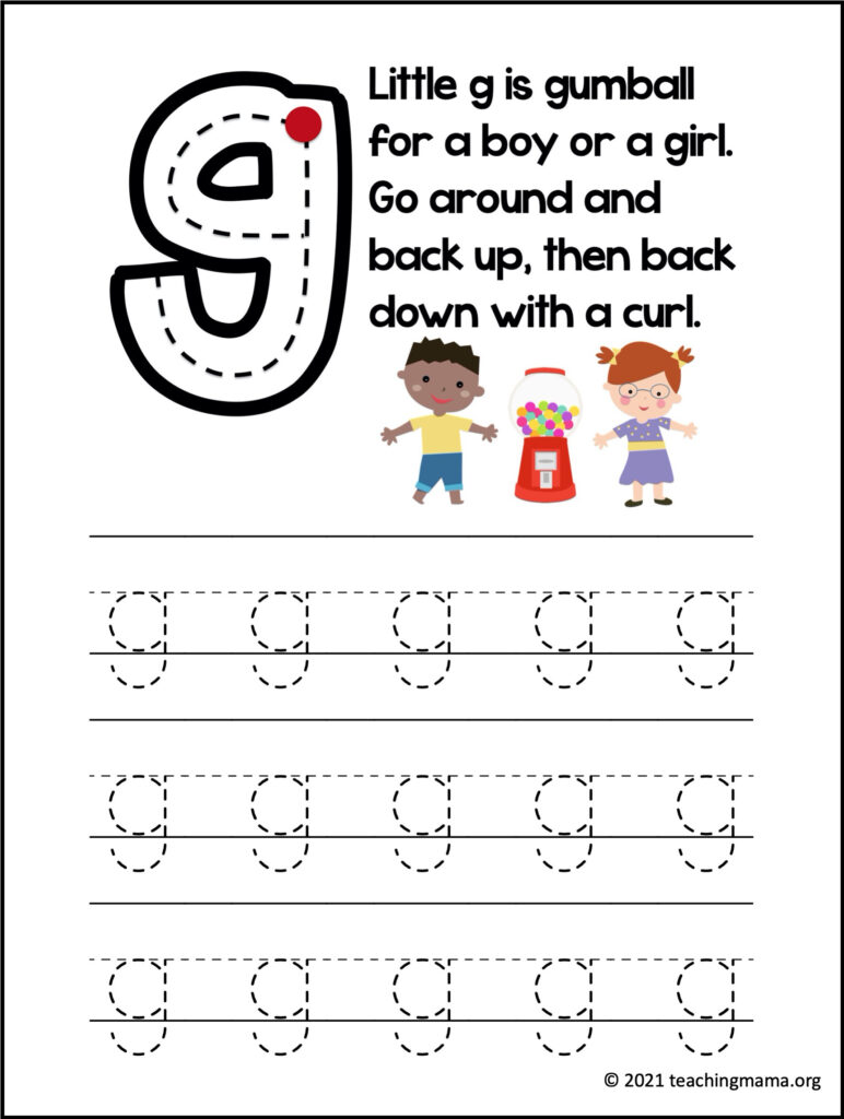 letter g practice