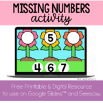 Missing Numbers Activity for 1-19