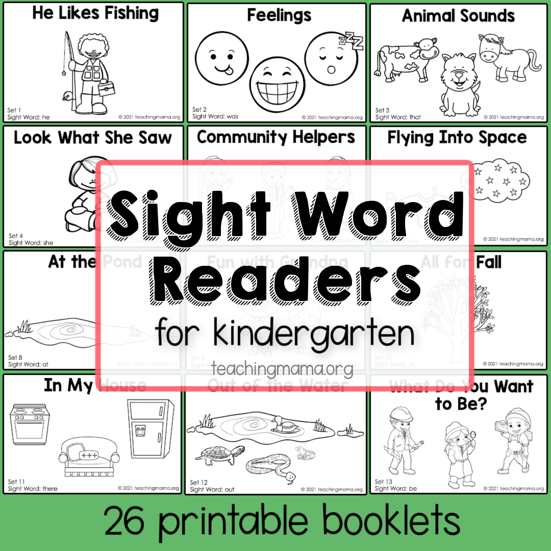 Sight Word Readers for Kindergarten - Teaching Mama