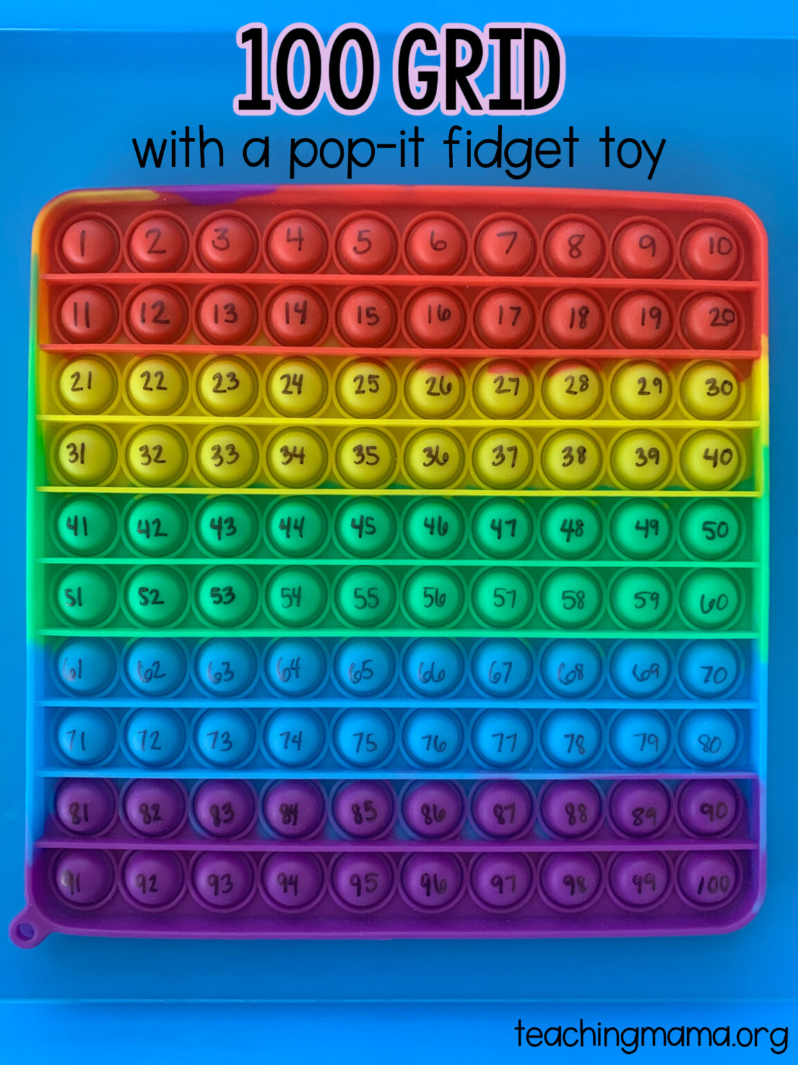 math fidget popper