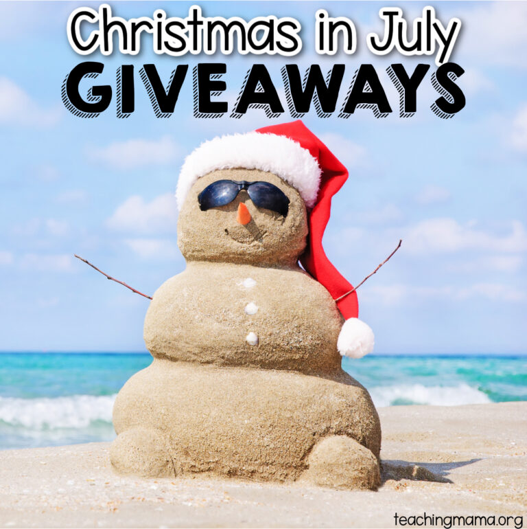 Christmas in July Giveaways