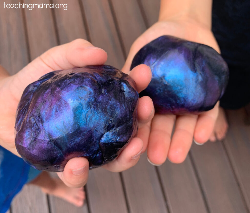 galaxy slime from Elmer's