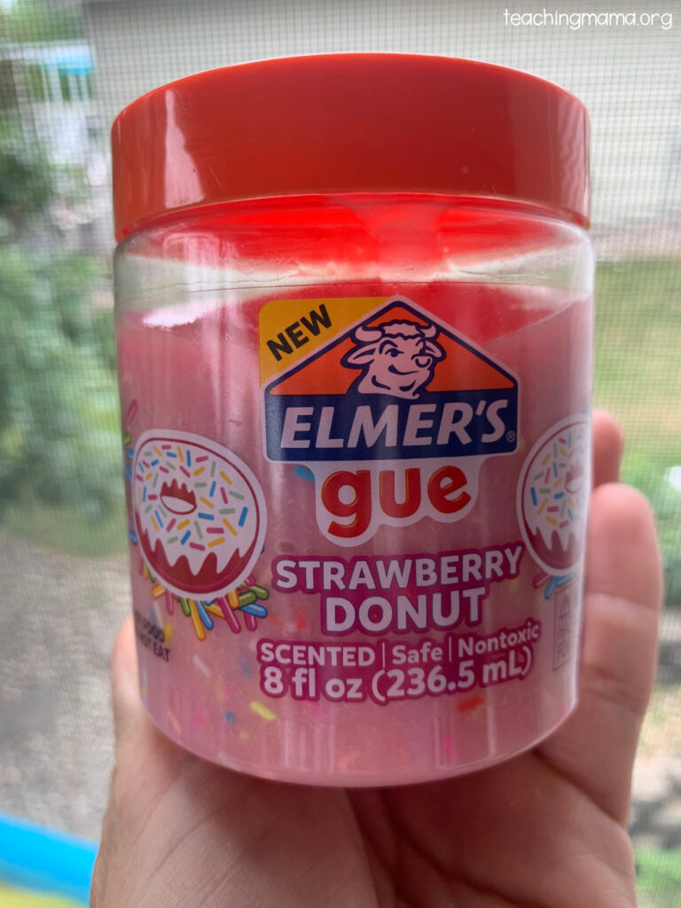  Elmer's Gue Premade Slime, Strawberry Donut Fluffy