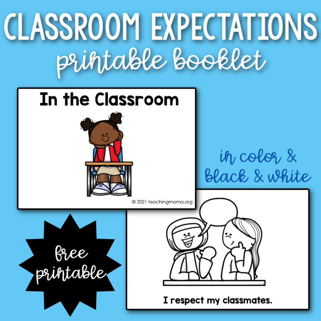 Setting Classroom Expectations Activity