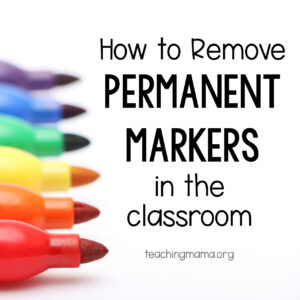 how to remove permanent markers