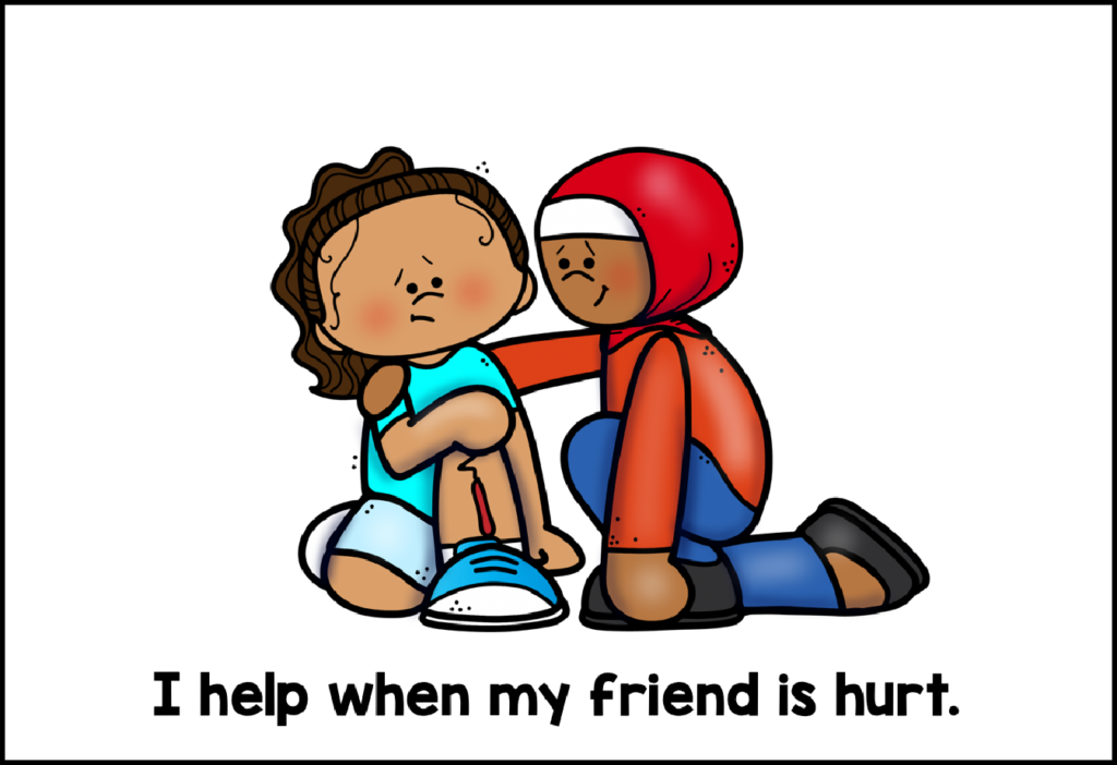 helping friend when hurt